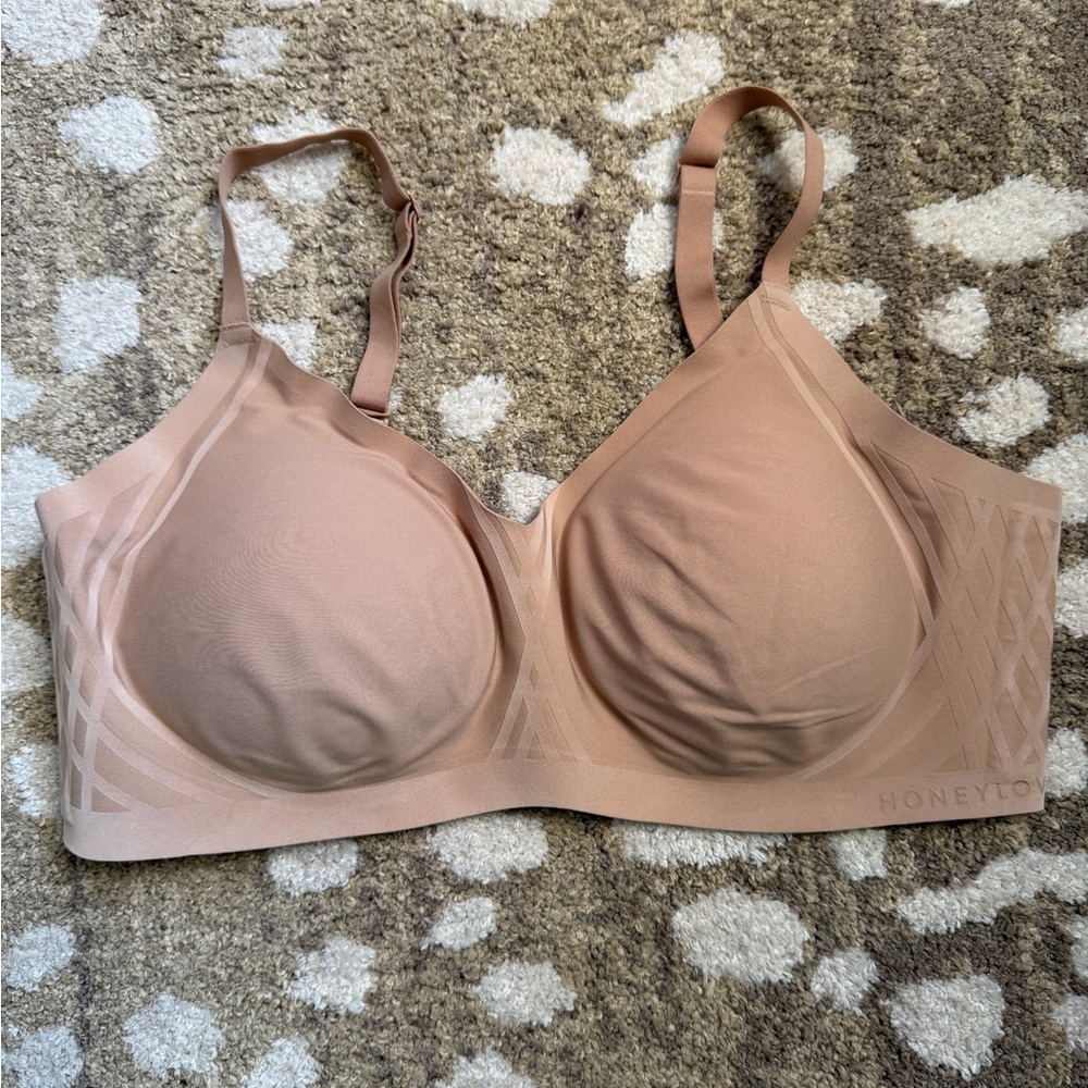 NWOT Honeylove Silhouette Nude Bra 1X ⭐️pinhole